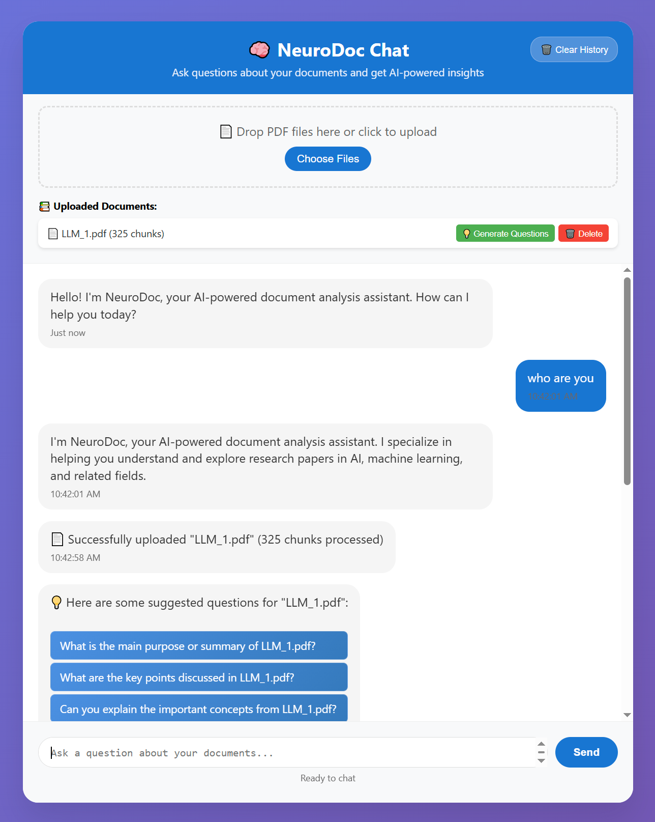 NeuroDoc Project Screenshot